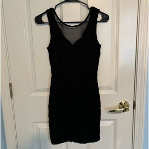 Black Lace Bodycon Dress